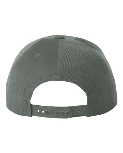 Yupoong 6089 Adult 6-Panel Structured Flat Visor ClassicSnapback #color_DARK GREY