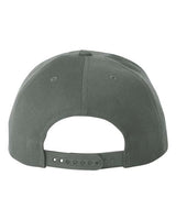 Yupoong 6089 Adult 6-Panel Structured Flat Visor ClassicSnapback #color_DARK GREY
