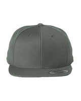 Yupoong 6089 Adult 6-Panel Structured Flat Visor ClassicSnapback #color_DARK GREY