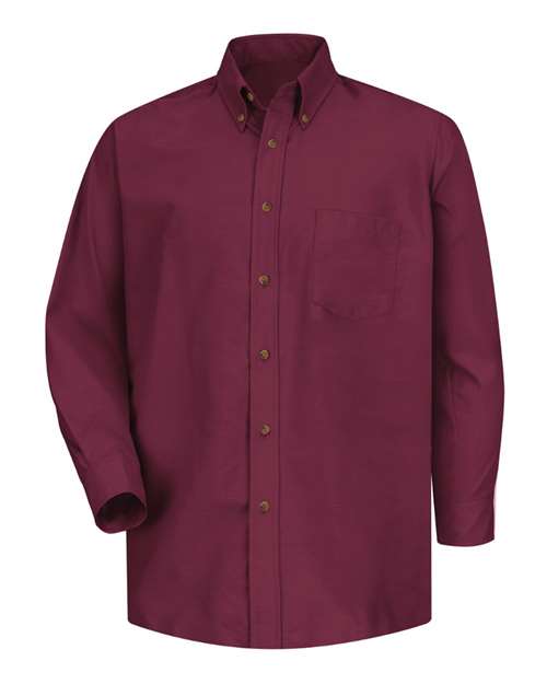 Red Kap SP90 Poplin Dress Shirt #color_Burgundy