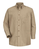 Red Kap SP90 Poplin Dress Shirt #color_Khaki