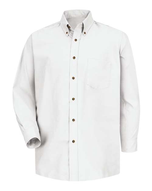 Red Kap SP90 Poplin Dress Shirt #color_White