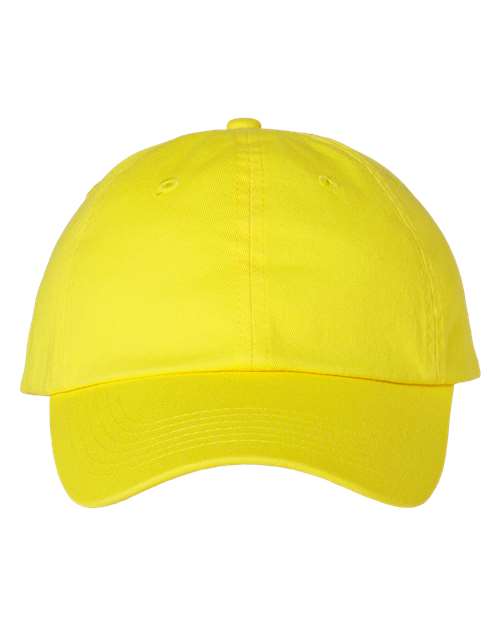 Valucap VC300A Bio-Washed Classic Dad Hat #color_Neon Yellow