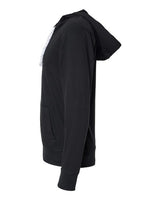 J America JA8231 Adult Sport Lace Jersey Hood #color_BLACK