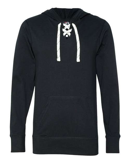 J America JA8231 Adult Sport Lace Jersey Hood #color_NAVY
