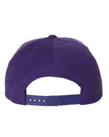 Yupoong 6089 Adult 6-Panel Structured Flat Visor ClassicSnapback #color_PURPLE