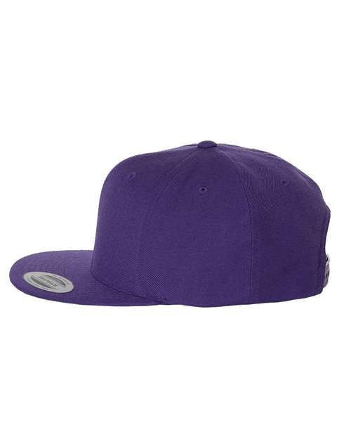 Yupoong 6089 Adult 6-Panel Structured Flat Visor ClassicSnapback #color_PURPLE