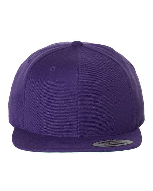 Yupoong 6089 Adult 6-Panel Structured Flat Visor ClassicSnapback #color_PURPLE