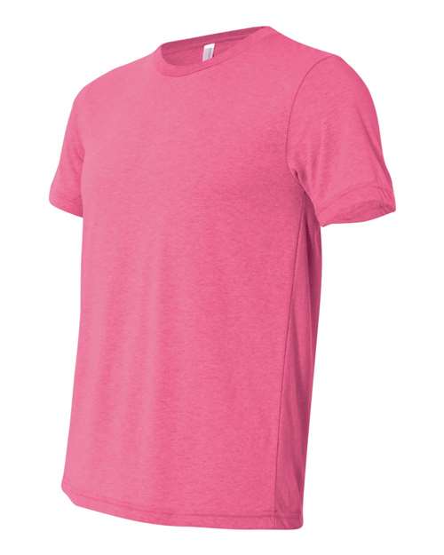 Bella + Canvas 3650 Unisex Poly-Cotton Short-Sleeve T-Shirt #color_NEON PINK