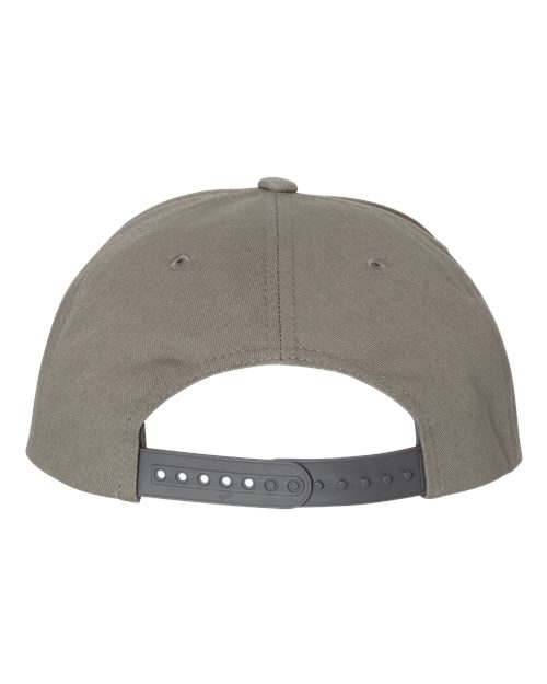 Yupoong Y6007 Adult 5-Panel Cotton Twill Snapback Cap #color_GREY