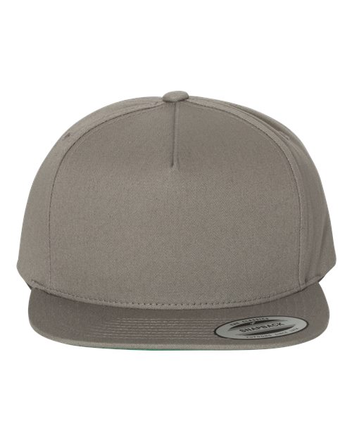 Yupoong Y6007 Adult 5-Panel Cotton Twill Snapback Cap #color_GREY