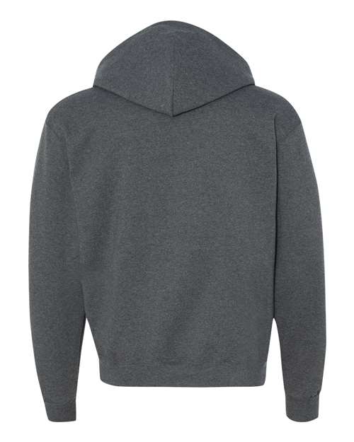 Champion S800 Adult Double Dry Eco Full-Zip Hooded Sweatshirt #color_CHARCOAL HEATHER