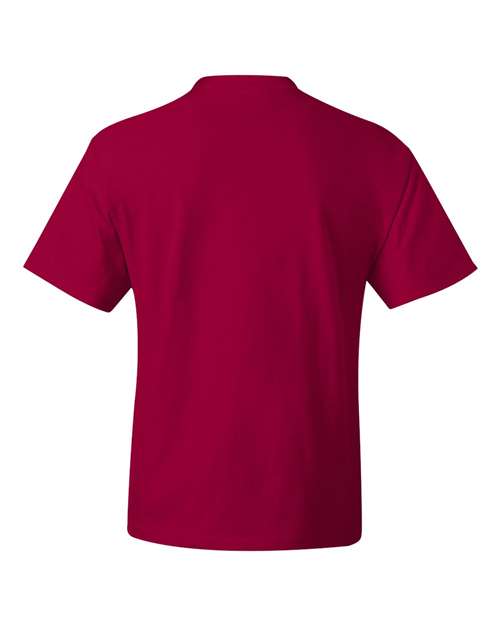 Hanes 518T Men's Tall Beefy-T #color_DEEP RED
