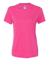 Hanes 4830 Ladies' Cool DRI with FreshIQ Performance T-Shirt #color_WOW PINK