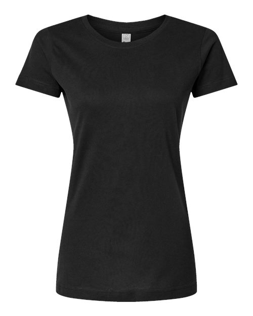LAT 3516 Ladies' Fine Jersey T-Shirt #color_BLACK