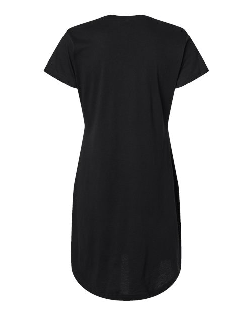 LAT 3522 Ladies' V-Neck Cover-Up #color_BLACK