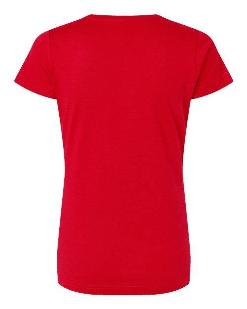 LAT 3507 Ladies' V-Neck Fine Jersey T-Shirt #color_RED