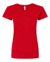 LAT 3507 Ladies' V-Neck Fine Jersey T-Shirt #color_RED
