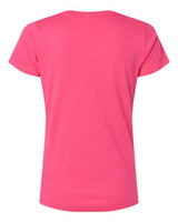 LAT 3507 Ladies' V-Neck Fine Jersey T-Shirt #color_HOT PINK