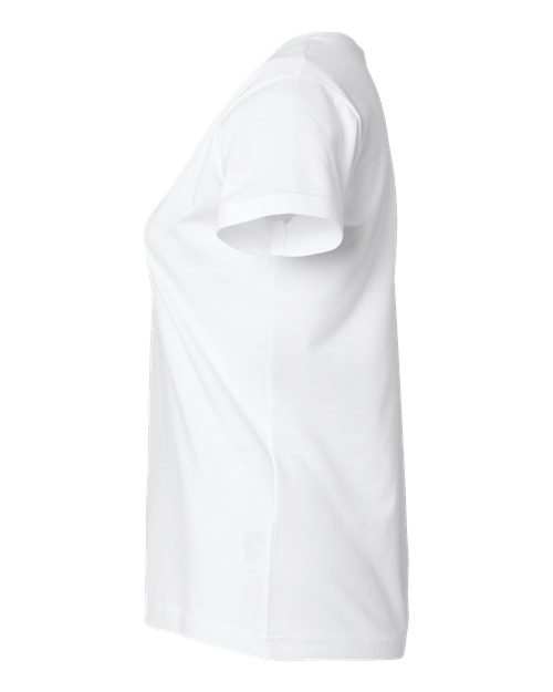 LAT 3507 Ladies' V-Neck Fine Jersey T-Shirt #color_WHITE