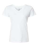 LAT 3507 Ladies' V-Neck Fine Jersey T-Shirt #color_WHITE