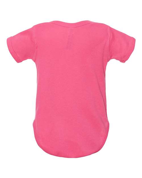 Rabbit Skins 4400 Infant Baby Rib Bodysuit #color_HOT PINK