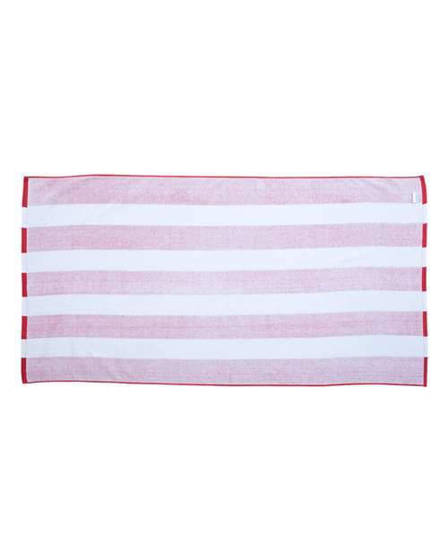 Carmel Towel Company C3060 ClassicBeach Towel #color_RED CABANA
