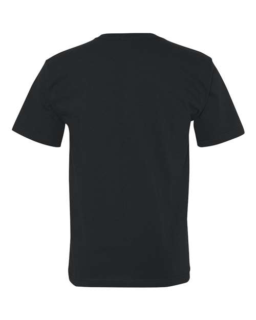 Bayside BA5070 Adult Short-Sleeve T-Shirt with Pocket #color_BLACK