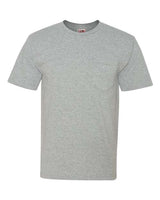 Bayside BA5070 Adult Short-Sleeve T-Shirt with Pocket #color_DARK ASH