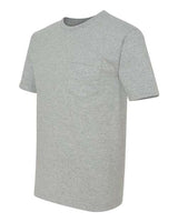 Bayside BA5070 Adult Short-Sleeve T-Shirt with Pocket #color_DARK ASH