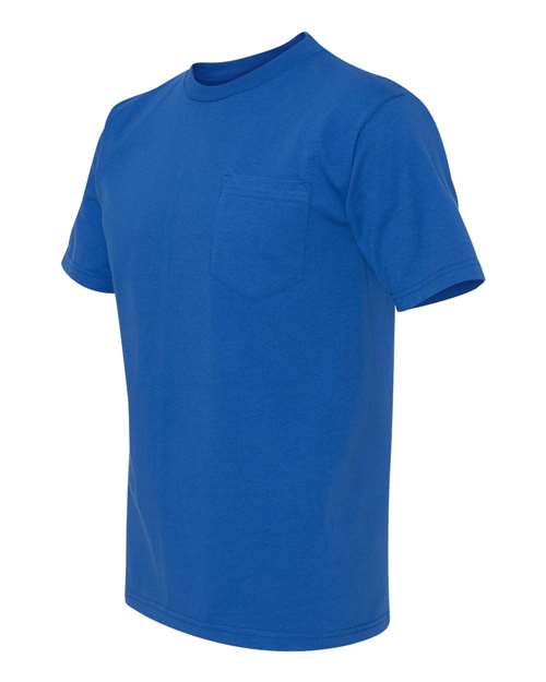 Bayside BA3015 Adult 6.1 oz., Cotton Pocket T-Shirt #color_ROYAL BLUE