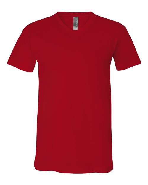 Bella + Canvas 3005 Unisex Jersey Short-Sleeve V-Neck T-Shirt #color_RED