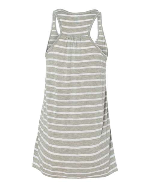 Bella + Canvas B8800 Ladies' Flowy Racerback Tank #color_STR ATH HTR/ WHT