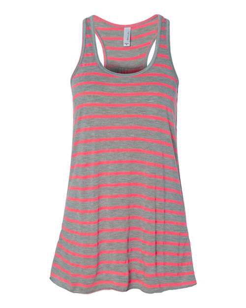 Bella + Canvas B8800 Ladies' Flowy Racerback Tank #color_STR ATH HT/ N PK