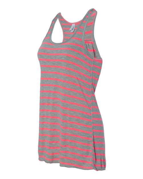 Bella + Canvas B8800 Ladies' Flowy Racerback Tank #color_STR ATH HT/ N PK