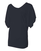 Bella + Canvas 8821 Ladies' Flowy Draped Sleeve Dolman T-Shirt #color_MIDNIGHT
