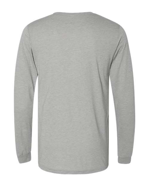 Bella + Canvas 3501 Unisex Jersey Long-Sleeve T-Shirt #color_ATH GREY TRIBLND