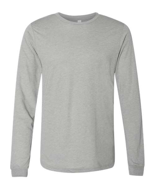 Bella + Canvas 3501 Unisex Jersey Long-Sleeve T-Shirt #color_ATH GREY TRIBLND