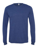 Bella + Canvas 3501 Unisex Jersey Long-Sleeve T-Shirt #color_NAVY TRIBLEND