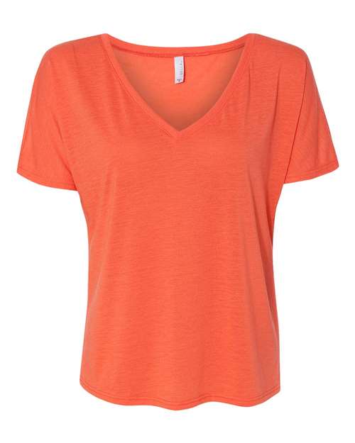 Bella + Canvas 8815 Ladies' Slouchy V-Neck T-Shirt #color_CORAL