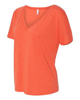 Bella + Canvas 8815 Ladies' Slouchy V-Neck T-Shirt #color_CORAL