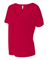 Bella + Canvas 8815 Ladies' Slouchy V-Neck T-Shirt #color_RED