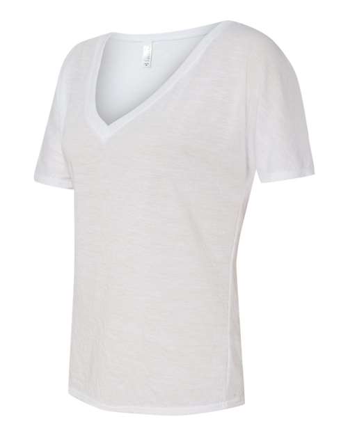 Bella + Canvas 8815 Ladies' Slouchy V-Neck T-Shirt #color_WHITE
