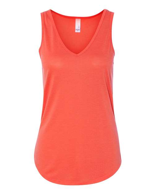 Bella + Canvas B8805 Ladies' Flowy V-Neck Tank #color_CORAL