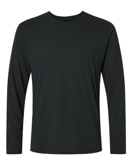 Gildan G424 Adult Performance Adult 5 oz. Long-Sleeve T-Shirt #color_BLACK