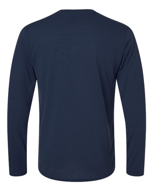 Gildan G424 Adult Performance Adult 5 oz. Long-Sleeve T-Shirt #color_NAVY
