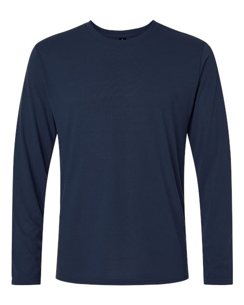 Gildan G424 Adult Performance Adult 5 oz. Long-Sleeve T-Shirt #color_NAVY