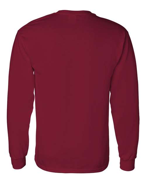 Gildan G540 Adult Heavy Cotton Long-Sleeve T-Shirt #color_CARDINAL RED