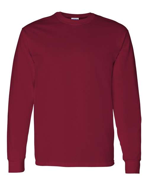 Gildan G540 Adult Heavy Cotton Long-Sleeve T-Shirt #color_CARDINAL RED