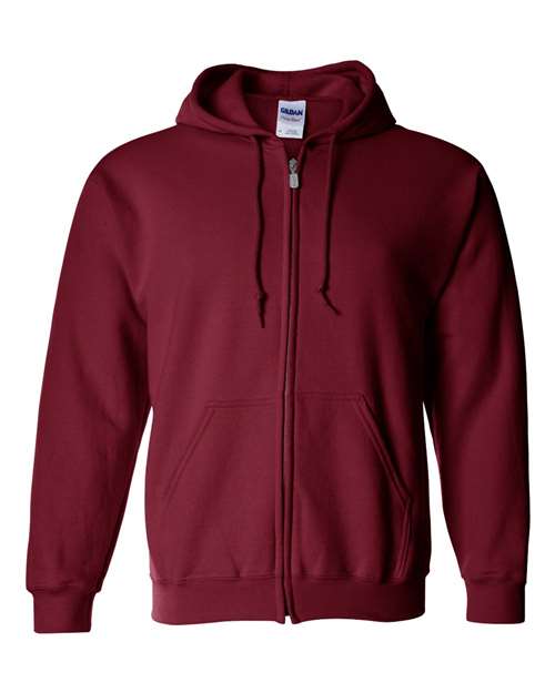Gildan G186 Adult Heavy Blend 50/50 Full-Zip Hooded Sweatshirt #color_CARDINAL RED